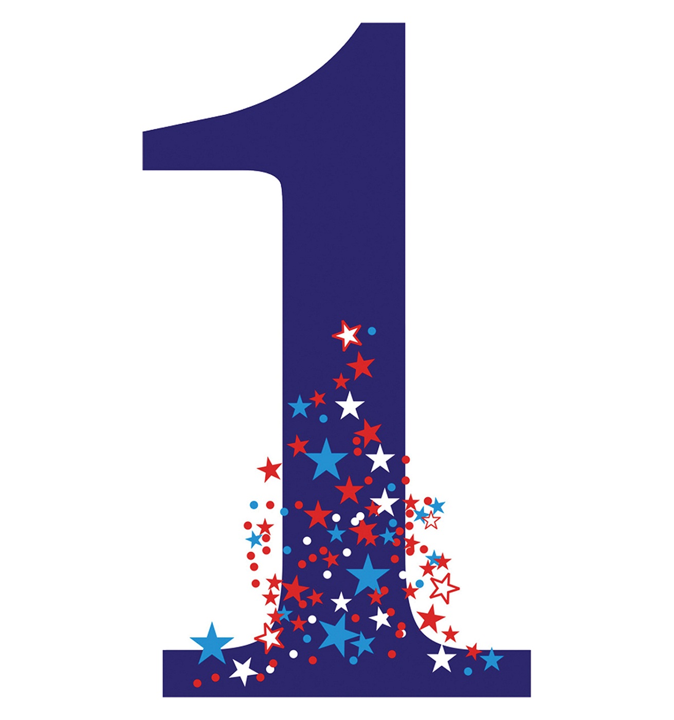 An image depicting the number one